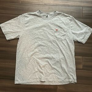 Johnnie-o gray XL university of Texas embroidered t-shirt